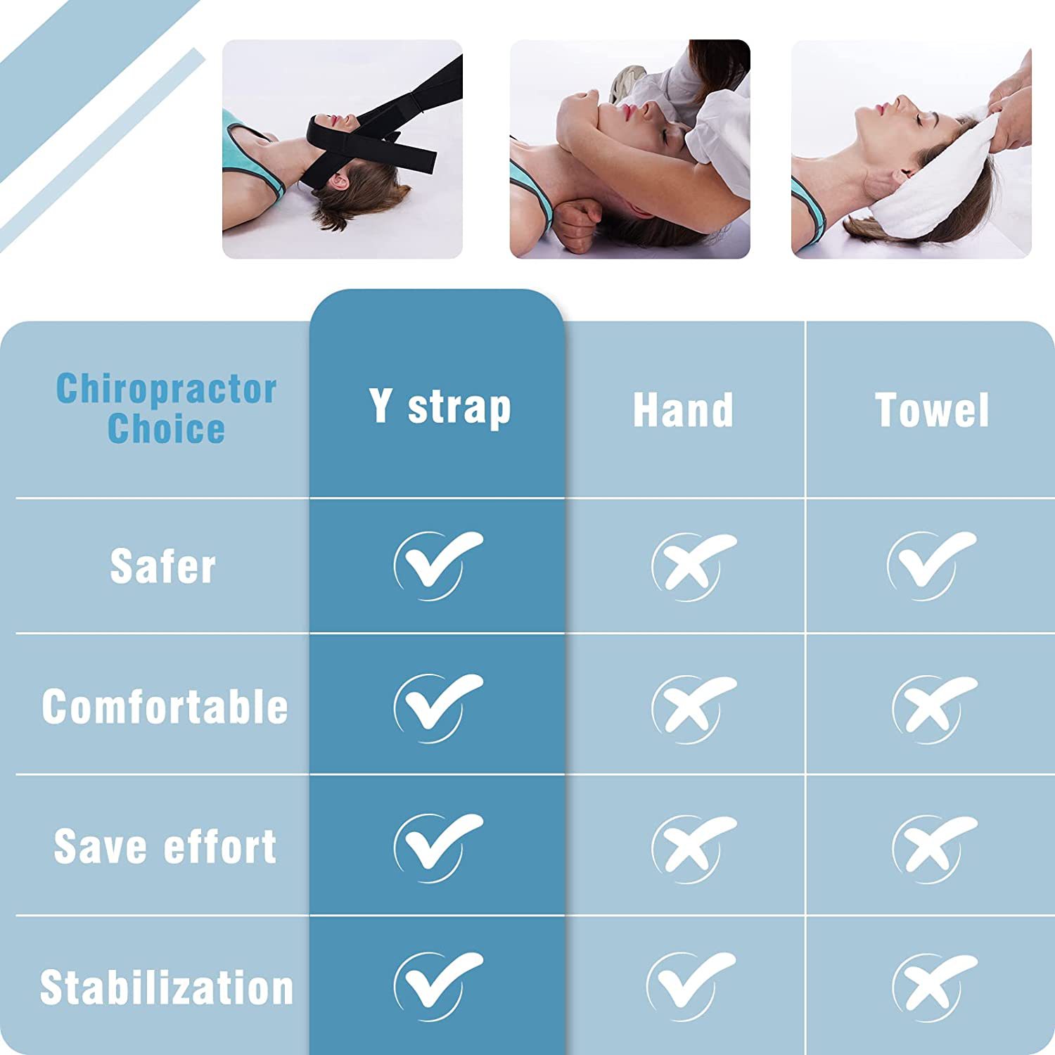 Title 4, Y-type Bandage Spinal Massage Decompression Tra...