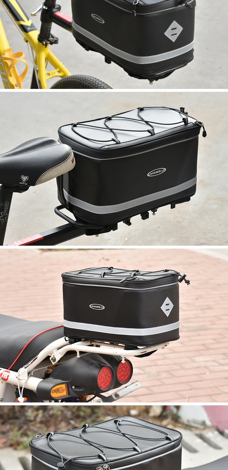 Title 5, Backseat Waterproof Electric Car Carry Bicycle ...