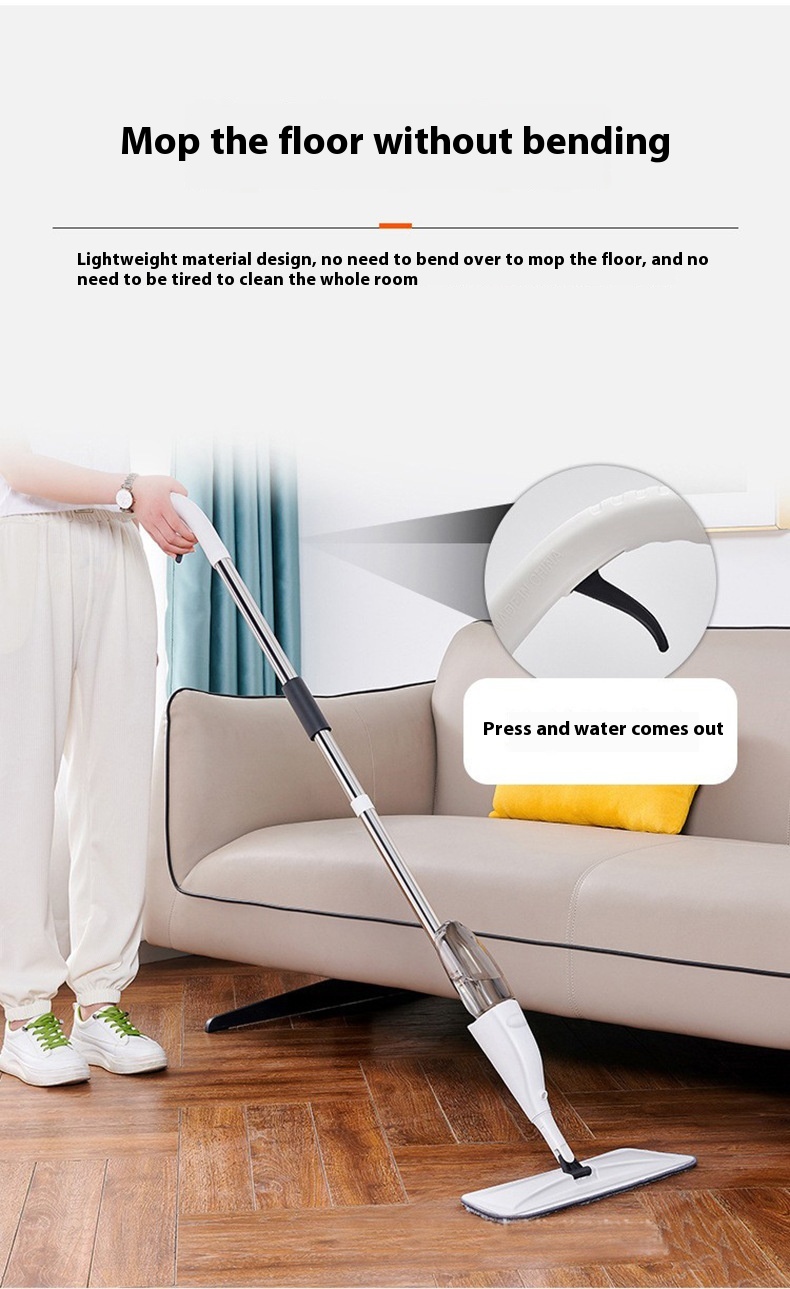 Title 14, Spray Mop Wet And Dry Flat Mop Household Hand W...