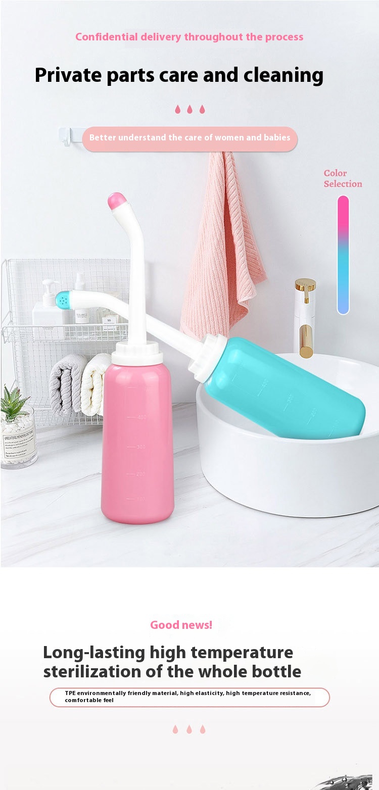 Title 2, Portable Perineum Flusher Butt Washing PP Artif...