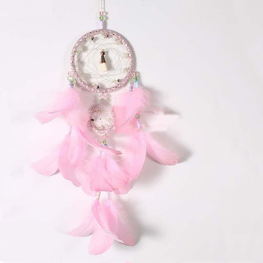 Title 3, Cute Girl Decorative Pendant Dream Catcher Wind...