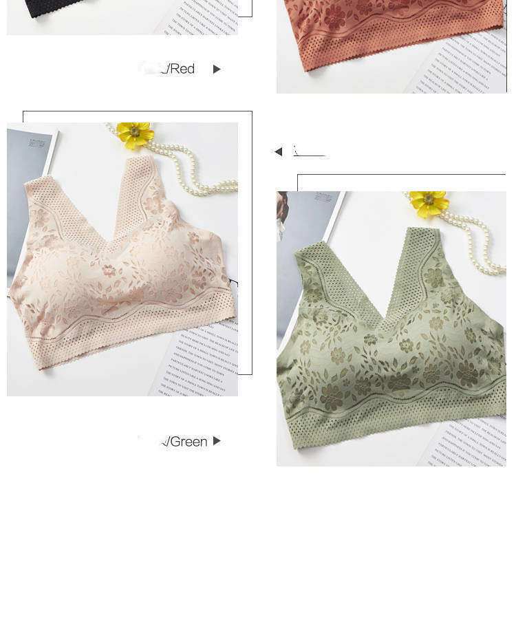 Title 7, Breathable Seamless Iice Silk No Steel Ring Und...