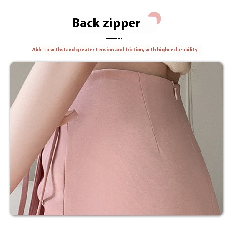 Title 17, Lace-up asymmetric skirt, new Chinese style, pl...