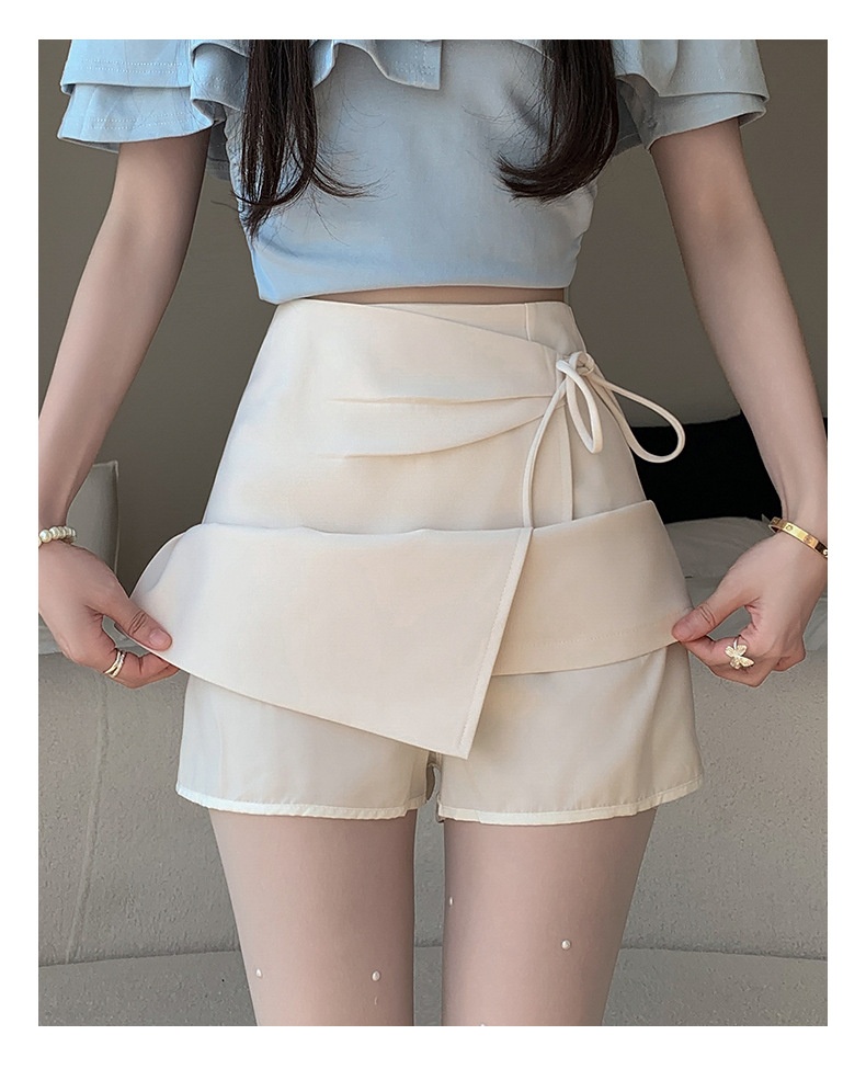 Title 21, Lace-up asymmetric skirt, new Chinese style, pl...