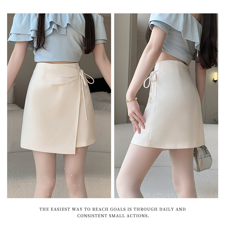 Title 25, Lace-up asymmetric skirt, new Chinese style, pl...