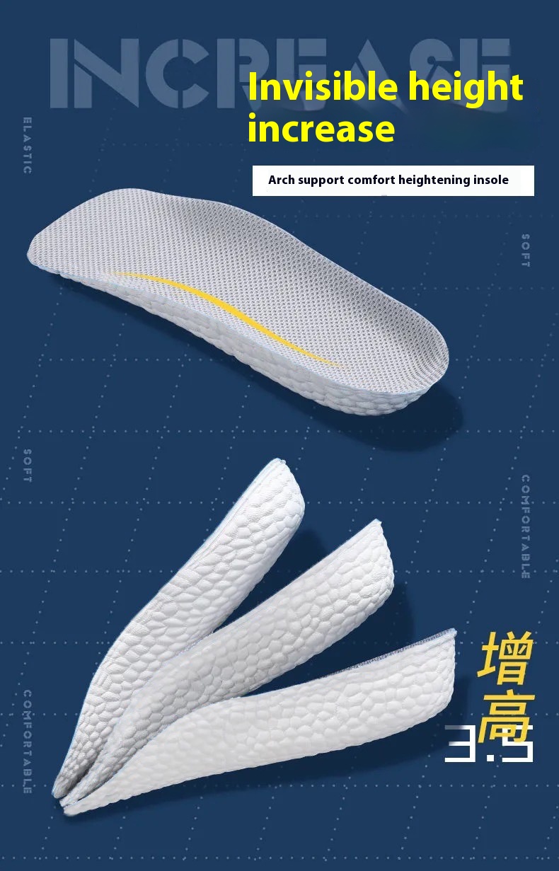 Title 1, Inner Heightening Shoe Pad Invisible Arch Suppo...