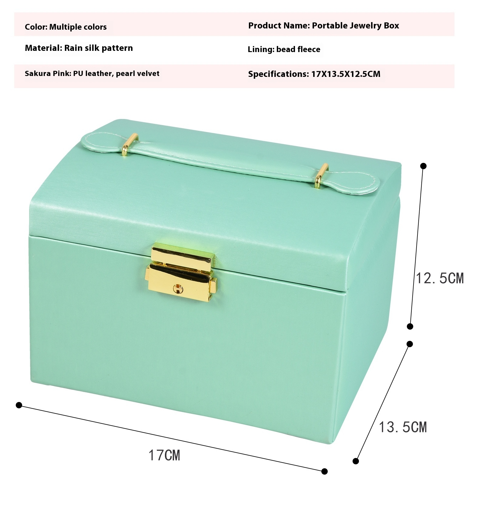 Title 1, Three-layer Cross-border Pu Leather Jewelry Box...