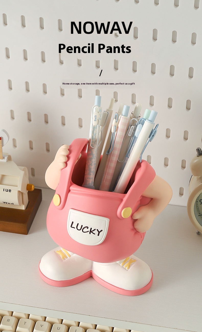 Title 1, Creative Cartoon Storage Pen Holder Desktop Sta...