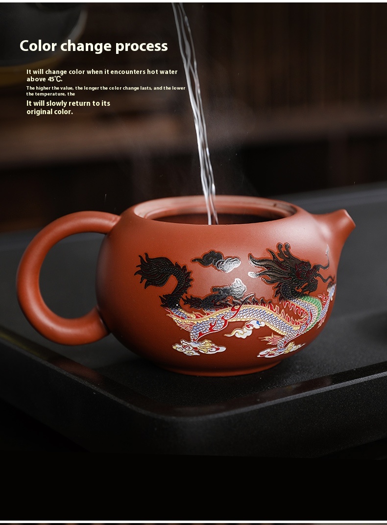 Title 2, Household Purple Sand Color-changing Teapot Kun...