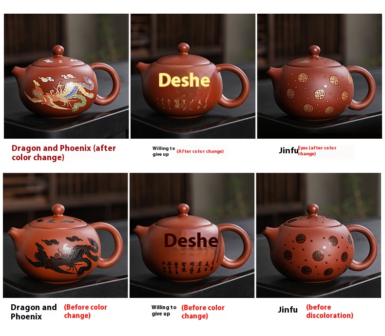 Title 5, Household Purple Sand Color-changing Teapot Kun...