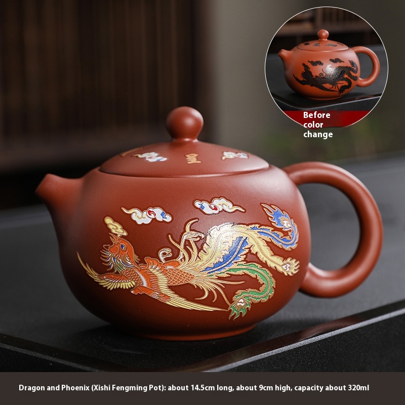 Title 11, Household Purple Sand Color-changing Teapot Kun...