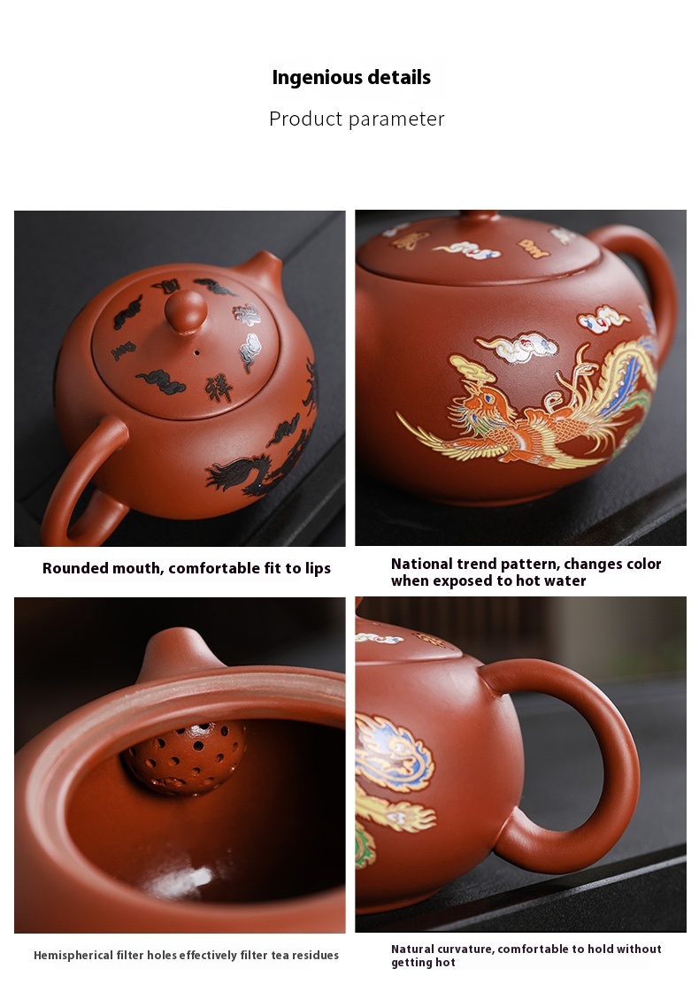 Title 13, Household Purple Sand Color-changing Teapot Kun...