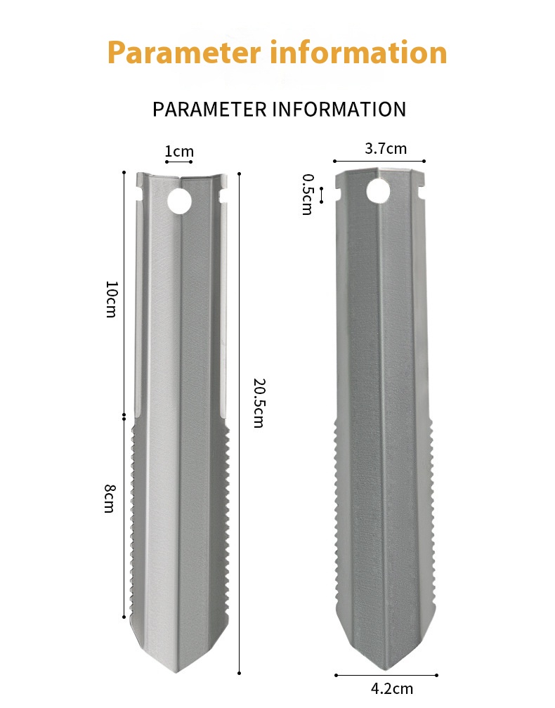 Title 1, Outdoor Titanium Multifunctional Hand Shovel Po...