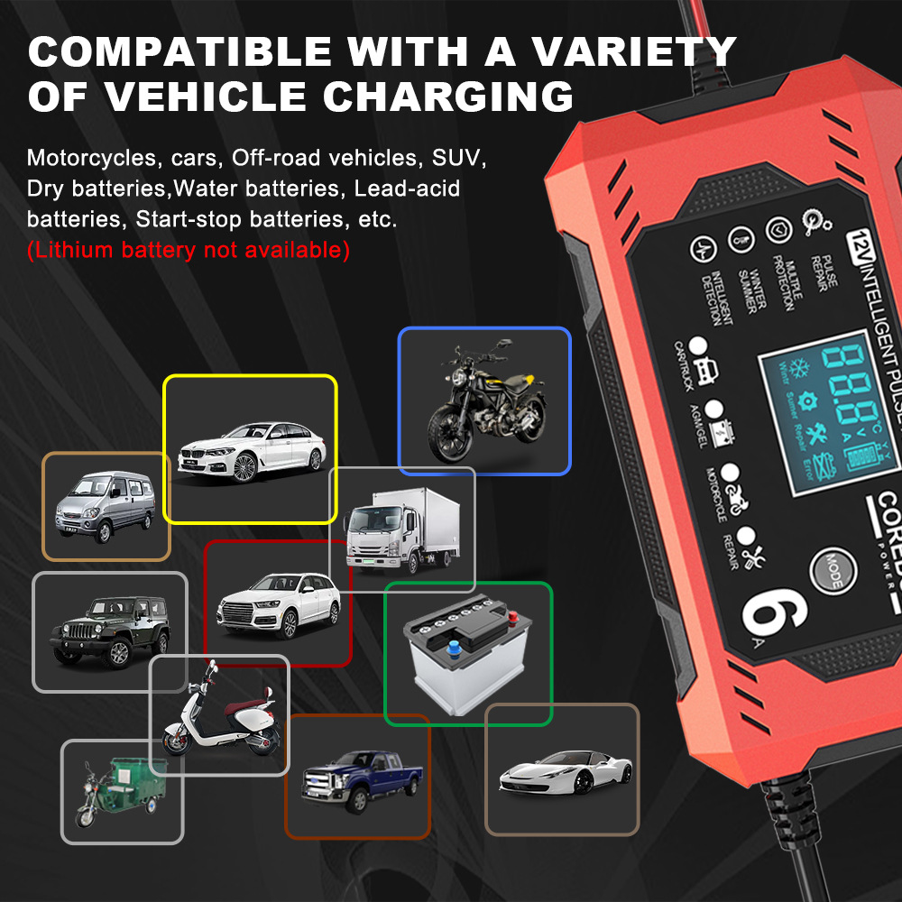 Title 1, 12V6A Smart Storage Battery Charger