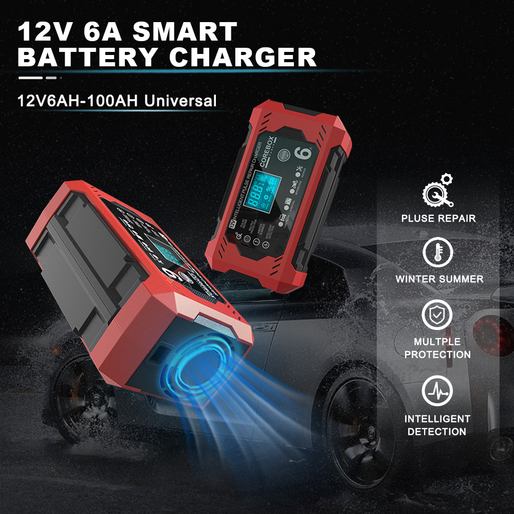 Title 4, 12V6A Smart Storage Battery Charger