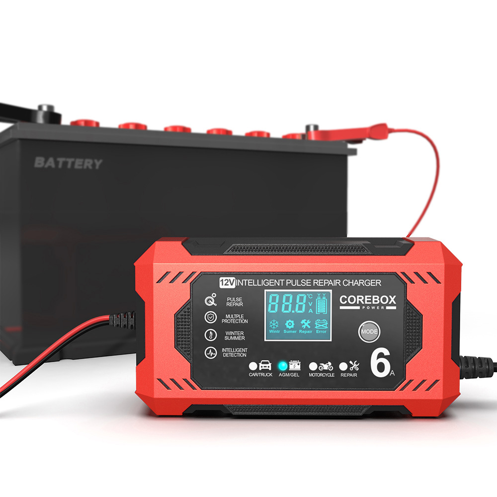 Title 8, 12V6A Smart Storage Battery Charger