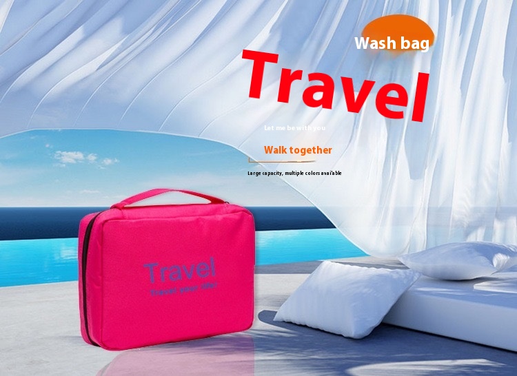 Title 2, Large Capacity Travel Toiletry Bag With Hooks P...