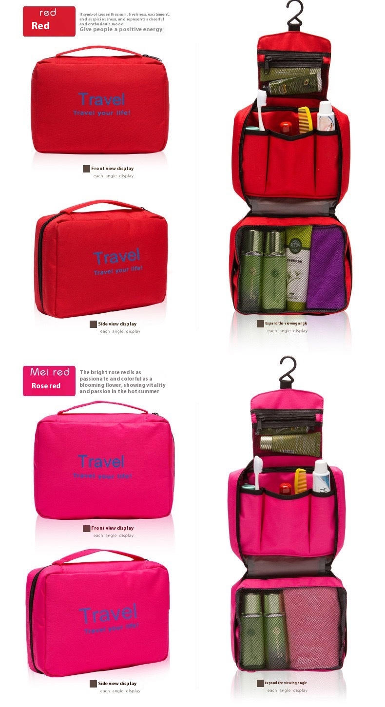 Title 3, Large Capacity Travel Toiletry Bag With Hooks P...