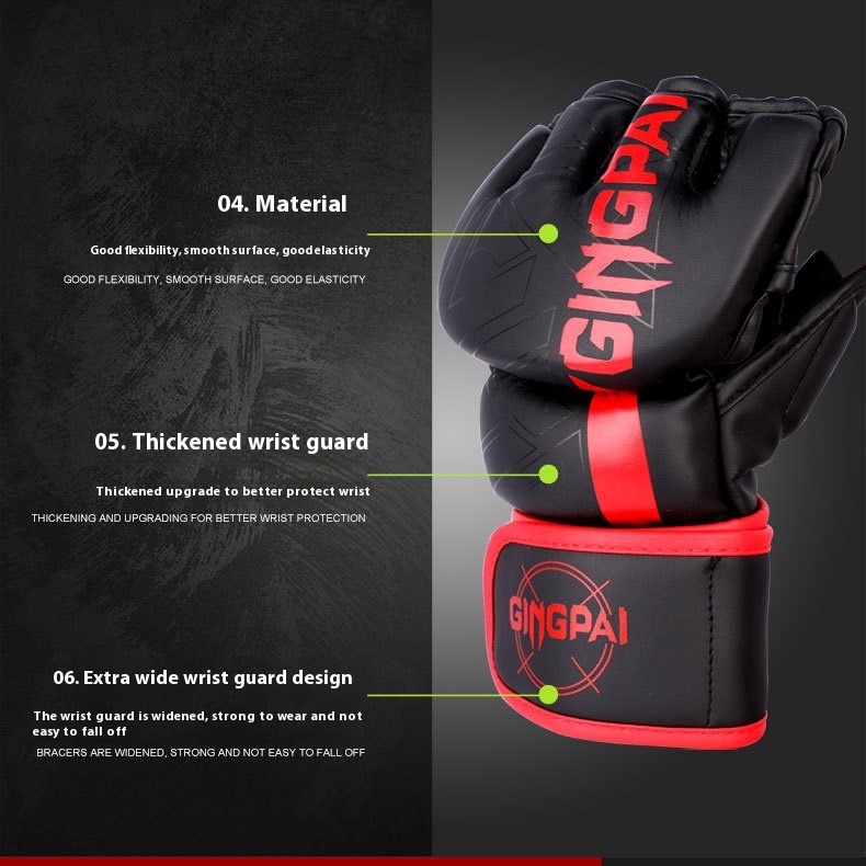 Title 2, Fight Sanda Training Gloves Combat Sandbag Brea...