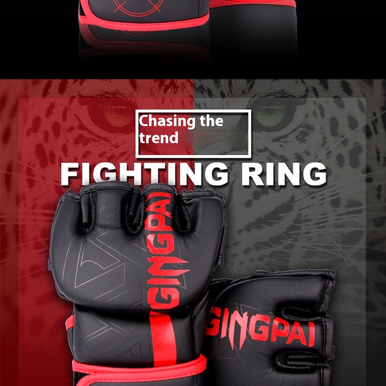 Title 5, Fight Sanda Training Gloves Combat Sandbag Brea...