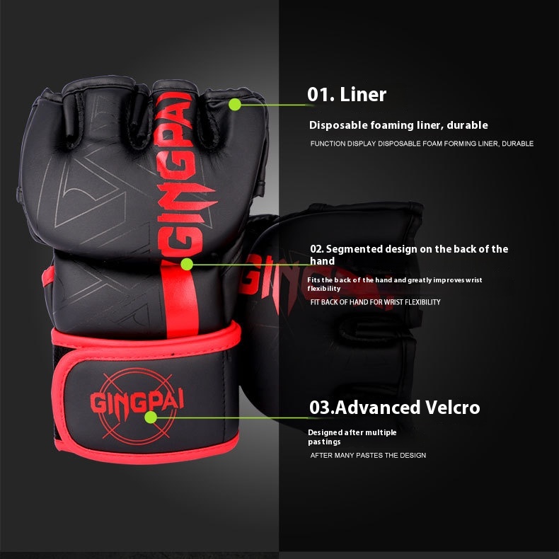 Title 9, Fight Sanda Training Gloves Combat Sandbag Brea...