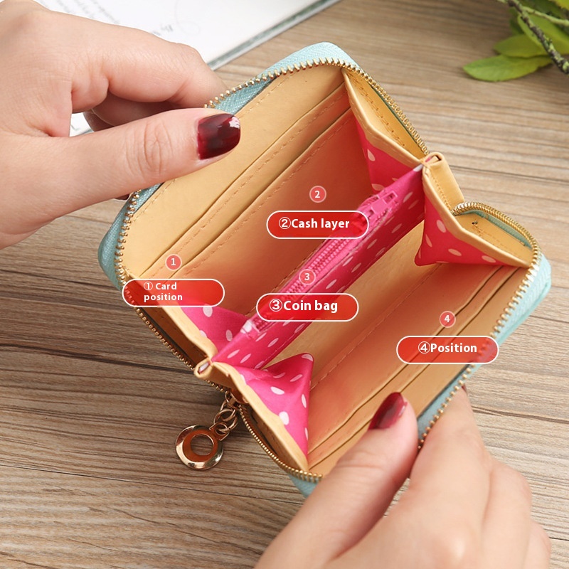 Title 6, Womens Zipper Short Coin Purse, a compact and ...