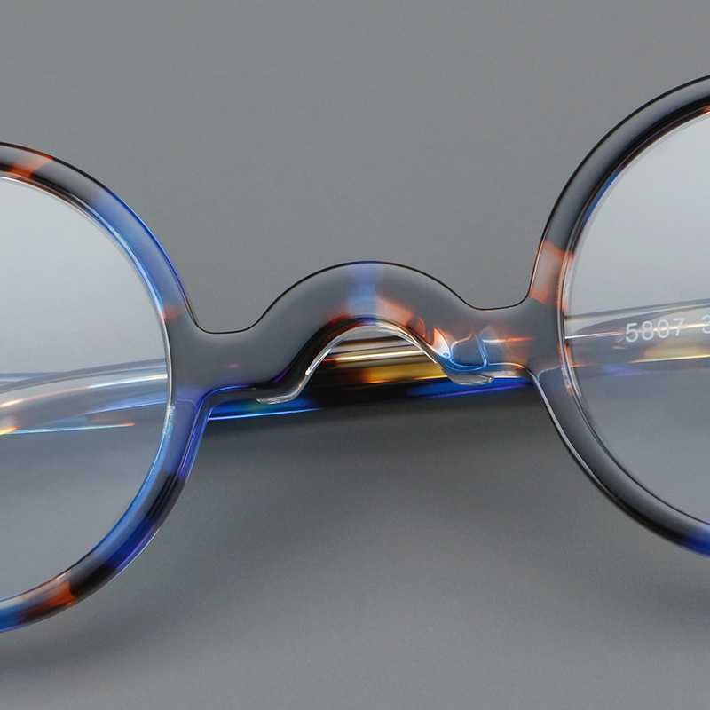 Title 19, Acetate Frames Retro Round Glasses