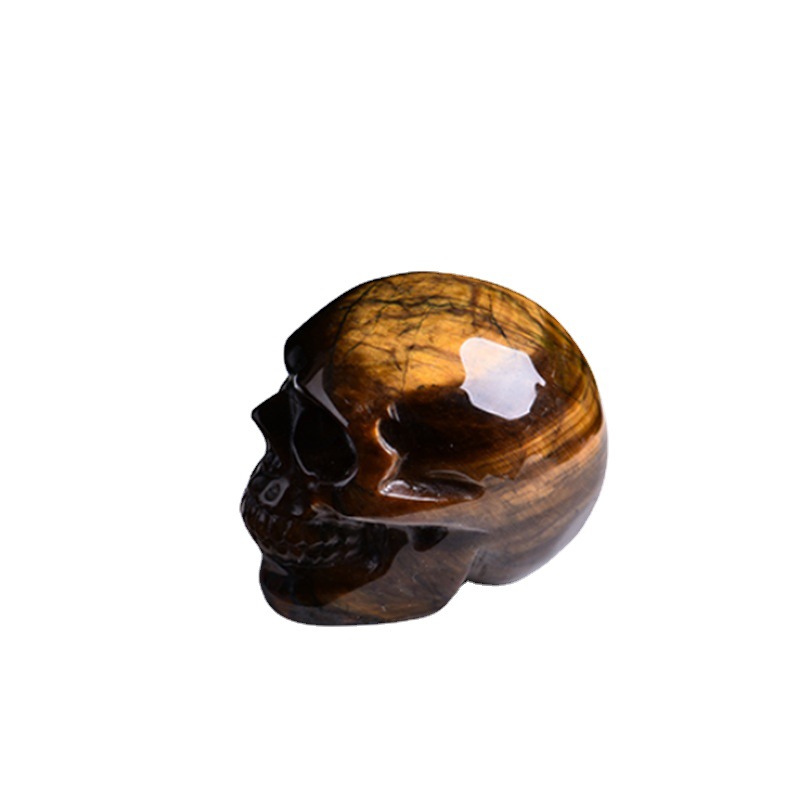 Title 4, Natural Crystal Skull Semi-precious Stone Carvi...