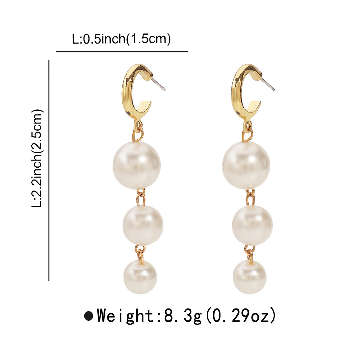 Title 4, Cross-border Pearl Long Fringe Earrings Women