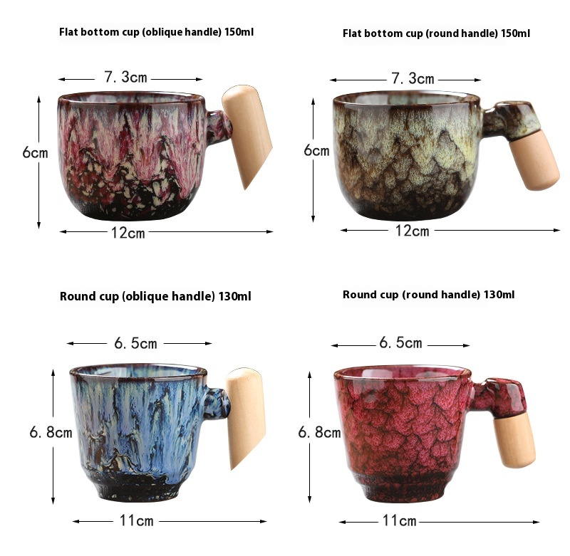 Title 1, Wooden Handle Ceramic Cup Dahuaware Change Tea ...