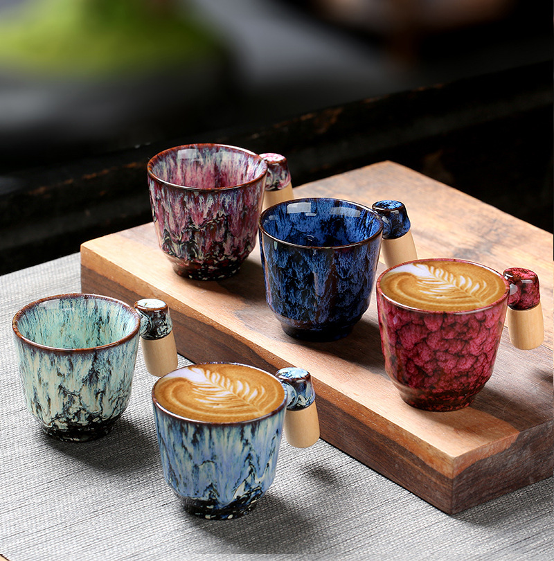 Title 4, Wooden Handle Ceramic Cup Dahuaware Change Tea ...