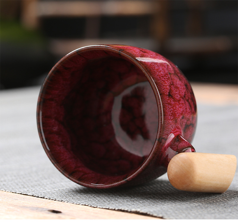 Title 5, Wooden Handle Ceramic Cup Dahuaware Change Tea ...