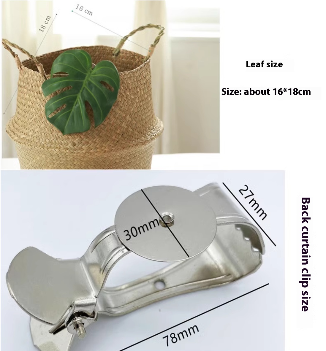 Title 1, Monstera Deliciosa Curtain Buckle Bandage Punch...