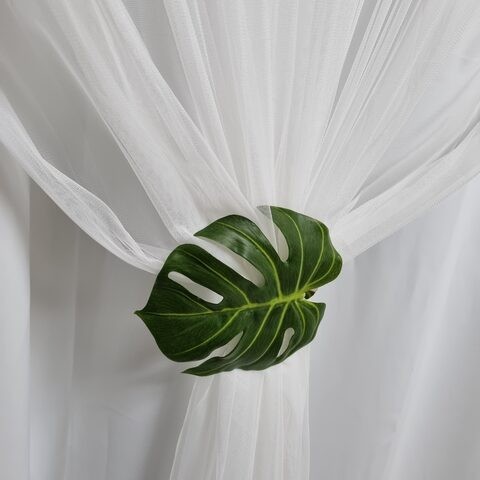 Title 7, Monstera Deliciosa Curtain Buckle Bandage Punch...