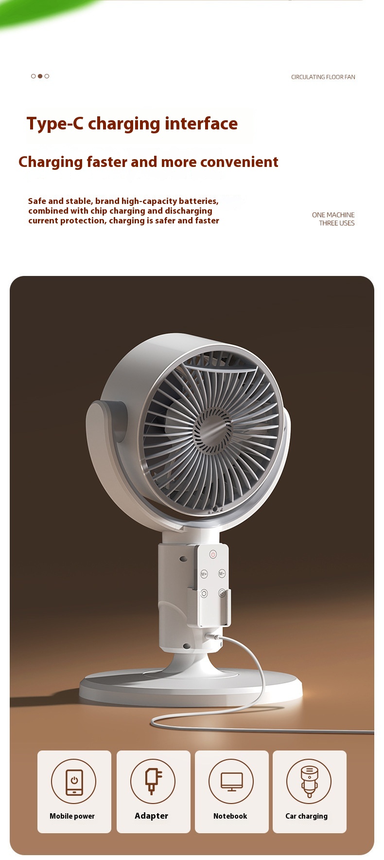 Title 5, Air Circulator Remote Control Turbine 3d Shakin...