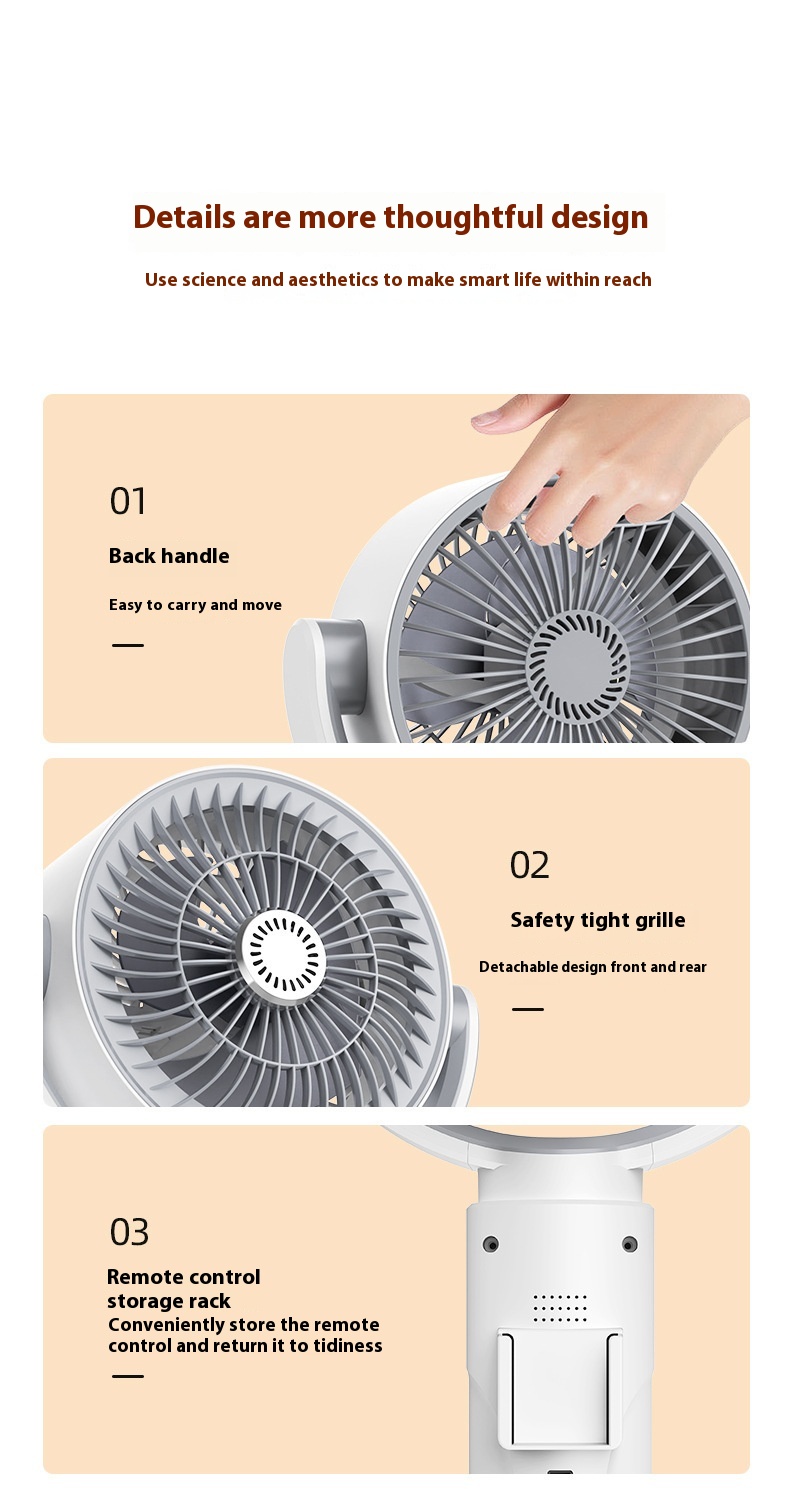 Title 13, Air Circulator Remote Control Turbine 3d Shakin...