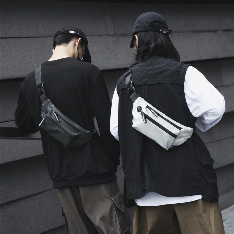 Title 1, Mens waist chest bag, a versatile and waterpro...