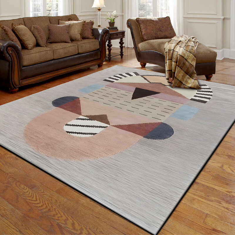 Title 7, Retro Living Room Carpet Easy-care Wear-resista...