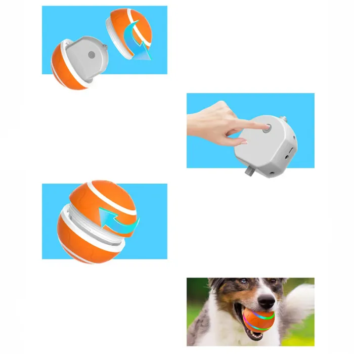 Rechargeable Automatic Rolling Cat Ball, Self-Rotating Interactive Toy Ball for Indoor Cats - detail photo 8