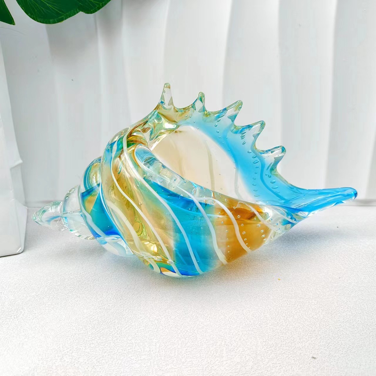 Title 1, Light Luxury Art Colored Glaze Colorful Conch D...