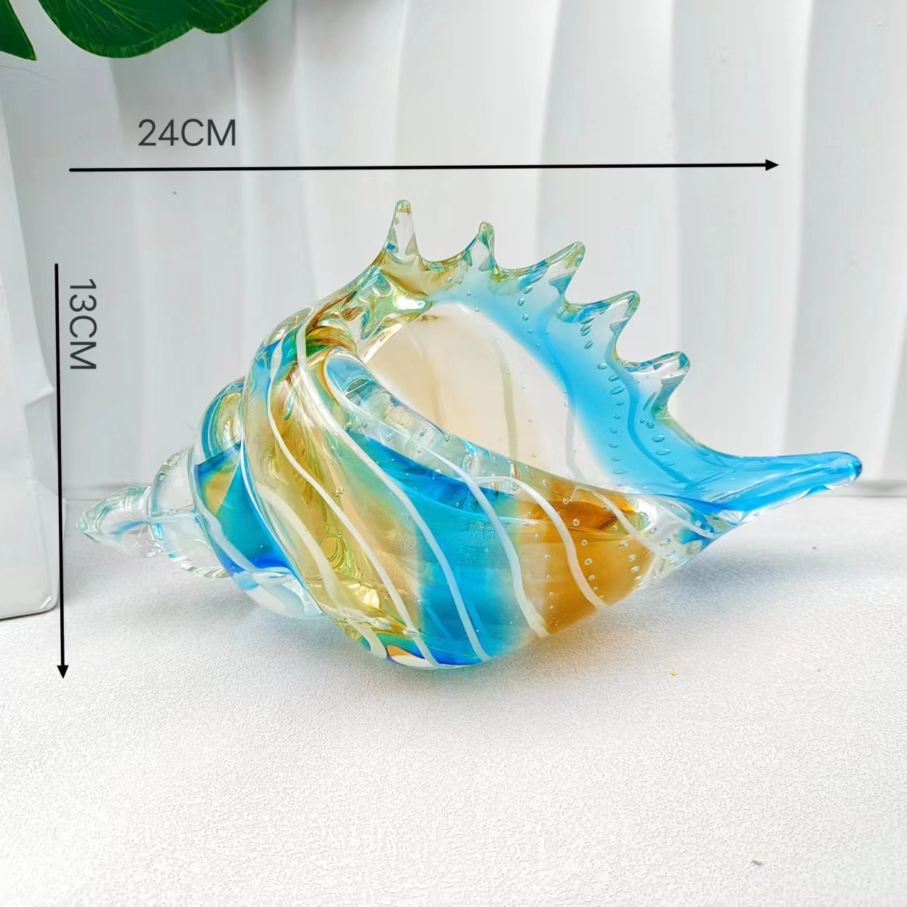 Title 5, Light Luxury Art Colored Glaze Colorful Conch D...