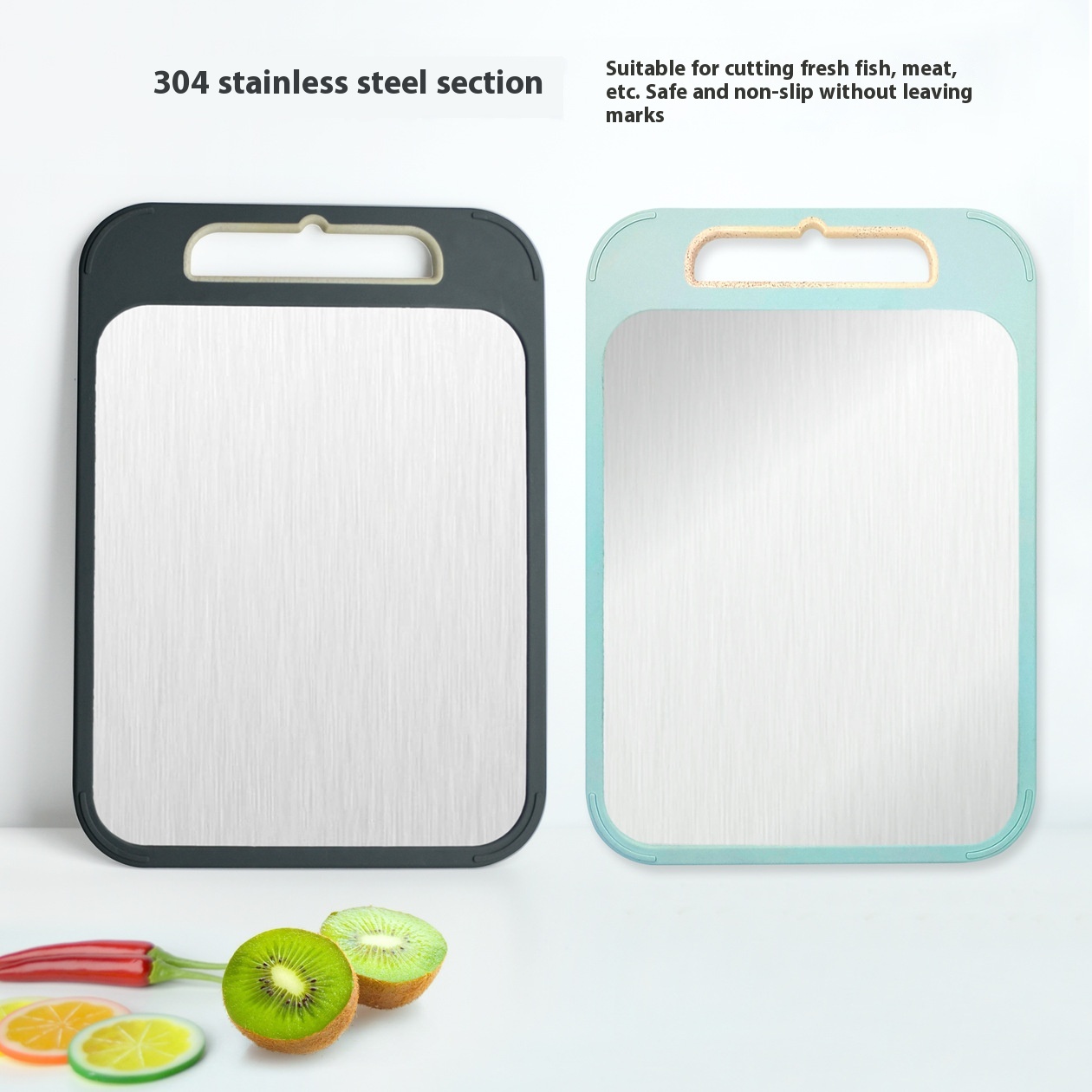 Title 6, 304 Stainless Steel Cutting Board Double-sided ...