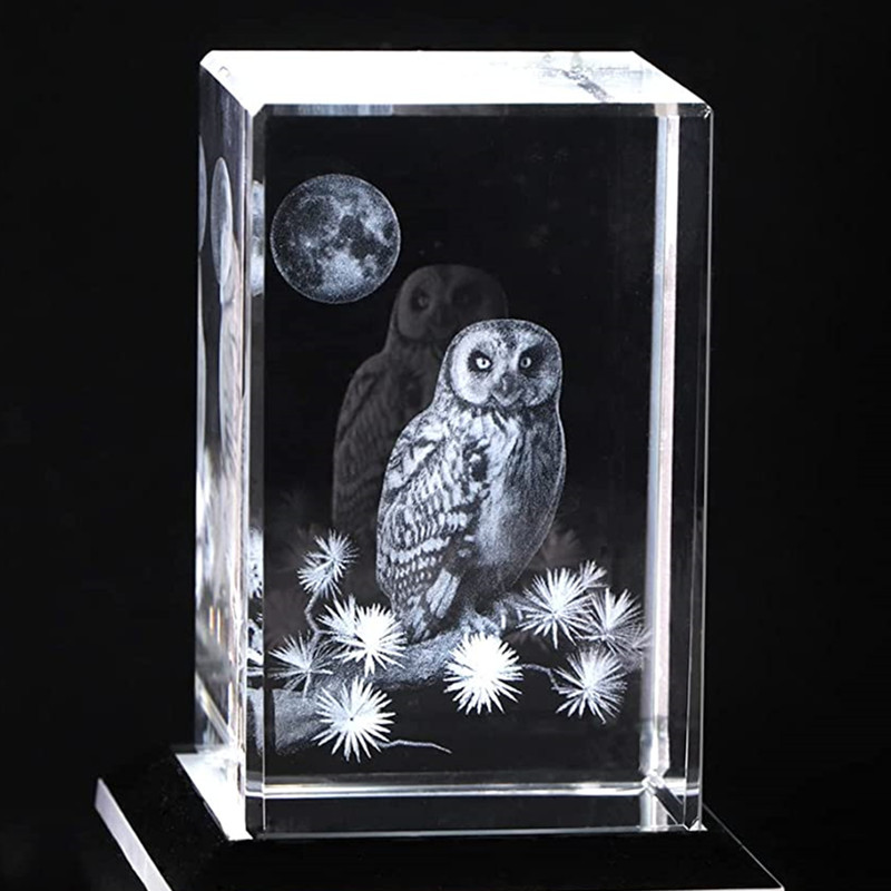 Title 2, Cube Crystal Ball 3D Laser Inner Carving