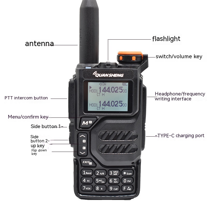 Title 2, Outdoor Walkie-Talkie with Lithium Battery, Mul...