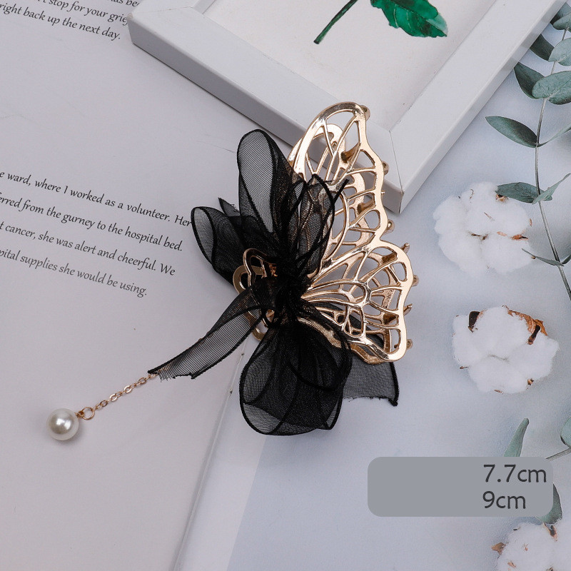 Mesh Bow Hairpin Female Disc Hair Grabbing Clip 6 Style - Shop at LoveMi