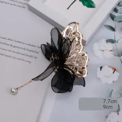 Mesh Bow Hairpin Female Disc Hair Grabbing Clip - 6 Style - View 1