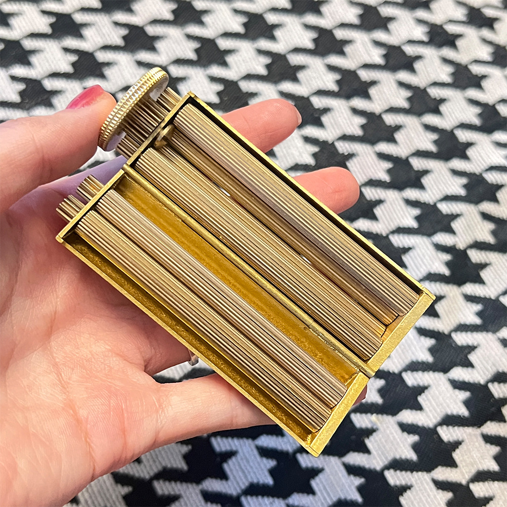 Title 3, Vintage Brass Cigarette Rolling Machine Pure Co...