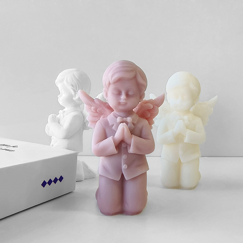 Title 1, Prayer Angel Aromatherapy Candle Silicone Mold ...