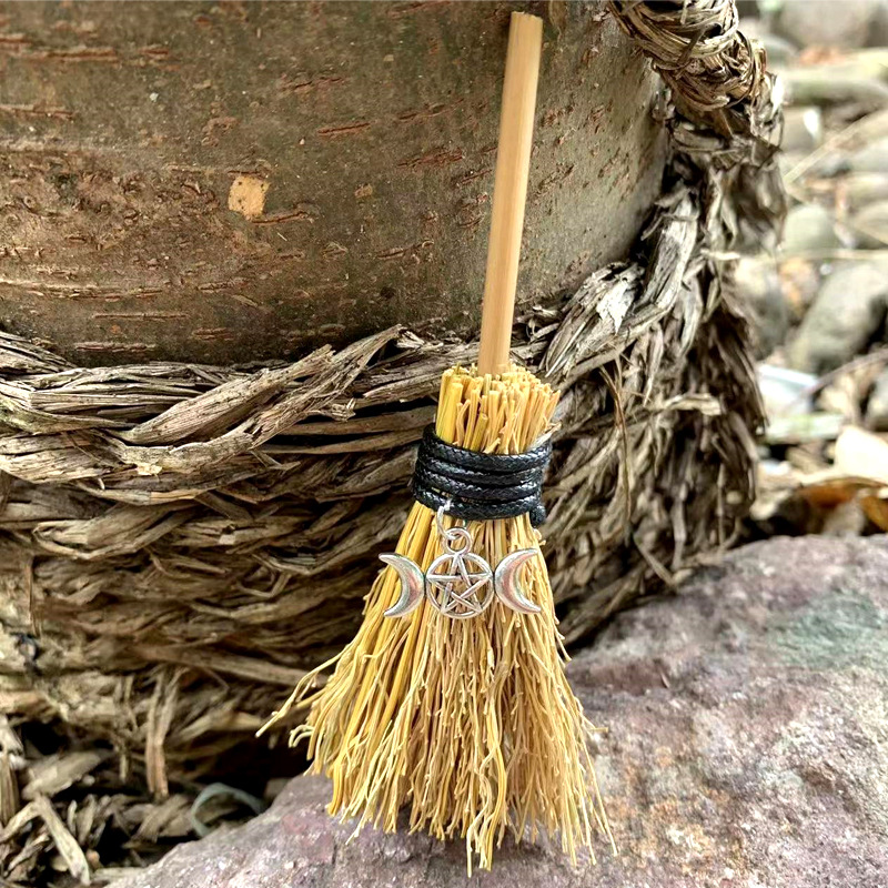 Title 1, Car Pendant Witch Mini Broom Pendant Crafts