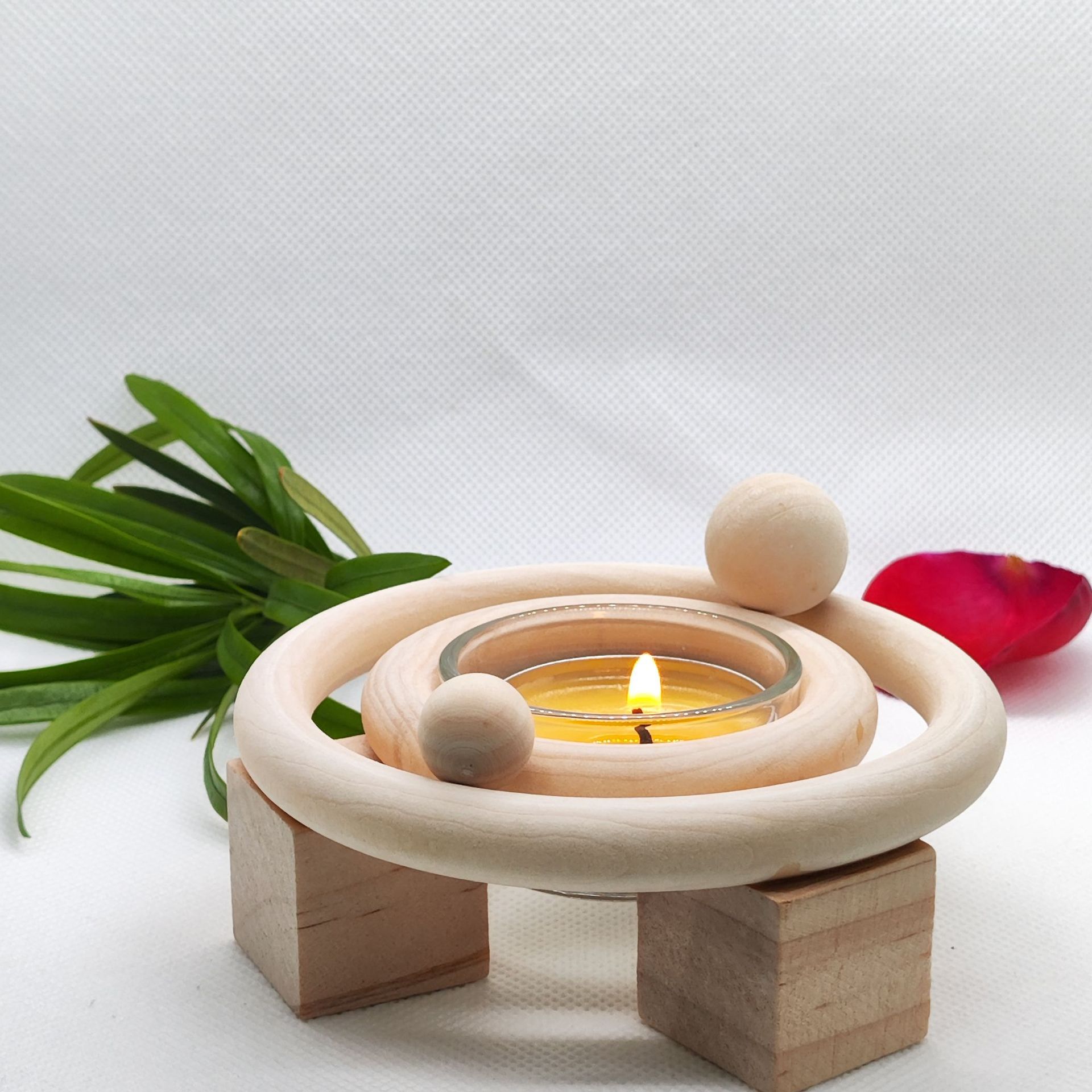 Title 3, Solar System Theme Wooden Candlestick